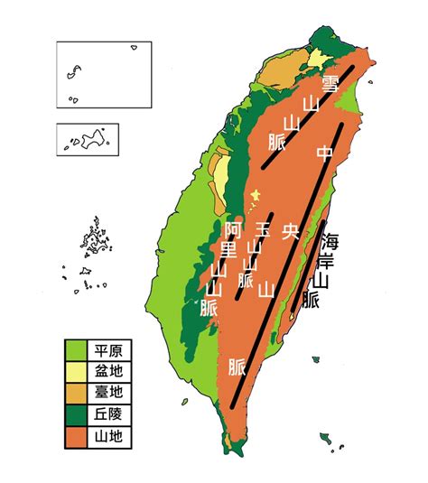 山脈分布圖|data